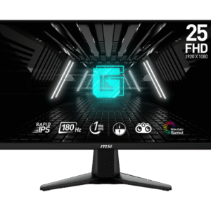 MSI G255F gaming monitor. Equipped with a 1920x1080, 180Hz Refresh rate, 1ms(GtG) response time Rapid IPS pane