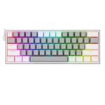 Redragon K617 FIZZ 60% Wired Rainbow Gaming Keyboard Gray