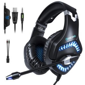 ONIKUMA K1B PRO Gaming Headset Blue LED