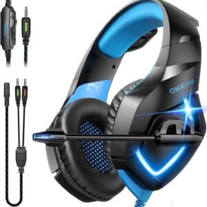 ONIKUMA K1B Gaming Headset Blue LED