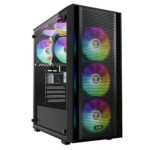GAMDIAS AURA GC2 ELITE Perforated RGB Mid-tower Case + PSU HELIOS E1 600W