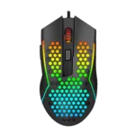 Redragon M987-K Lightweight 55g Honeycomb Gaming Mouse RGB Backlit Wired 6 Buttons Programmable with 12400 DPI