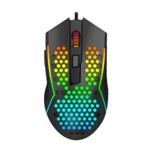 Redragon M987-K Lightweight 55g Honeycomb Gaming Mouse RGB Backlit Wired 6 Buttons Programmable with 12400 DPI