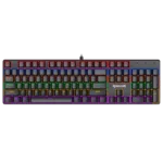 Redragon K608 Valheim Rainbow Gaming Keyboard, 104 Keys NKRO Mechanical Keyboard RED