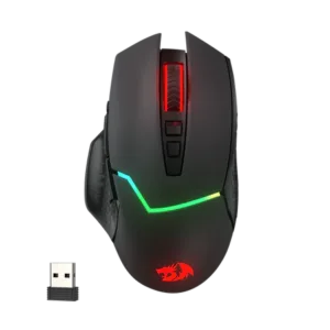 Redragon M690 PRO Wireless Gaming Mouse, 8000 DPI Wired/Wireless Gamer Mouse w/ Rapid Fire Key, 8 Macro Buttons