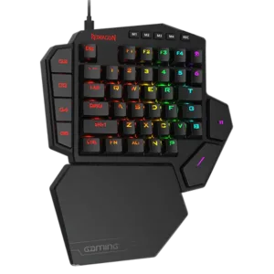 Redragon K585 DITI One-Handed RGB Mechanical Gaming Keyboard, Blue Switches