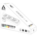 ARCTIC Liquid Freezer III 420 A-RGB (White) Multi Compatible All-in-One CPU Water Cooler with A-RGB