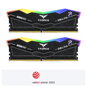 TEAM GROUP DELTA RGB DDR5 DESKTOP MEMORY BLACK 32GB (2X16GB) 6000MHZ