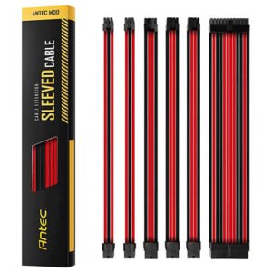 ANTEC SLEEVED EXTENSION CABLE Kit Red/Black