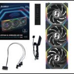LIAN LI UNI FAN SL Wireless LCD Reverse Blade Black