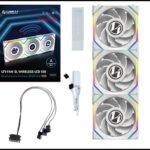 LIAN LI UNI FAN SL Wireless LCD Reverse Blade White