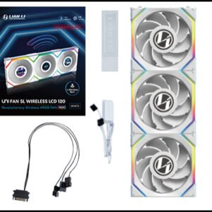 LIAN LI UNI FAN SL Wireless LCD Reverse Blade White
