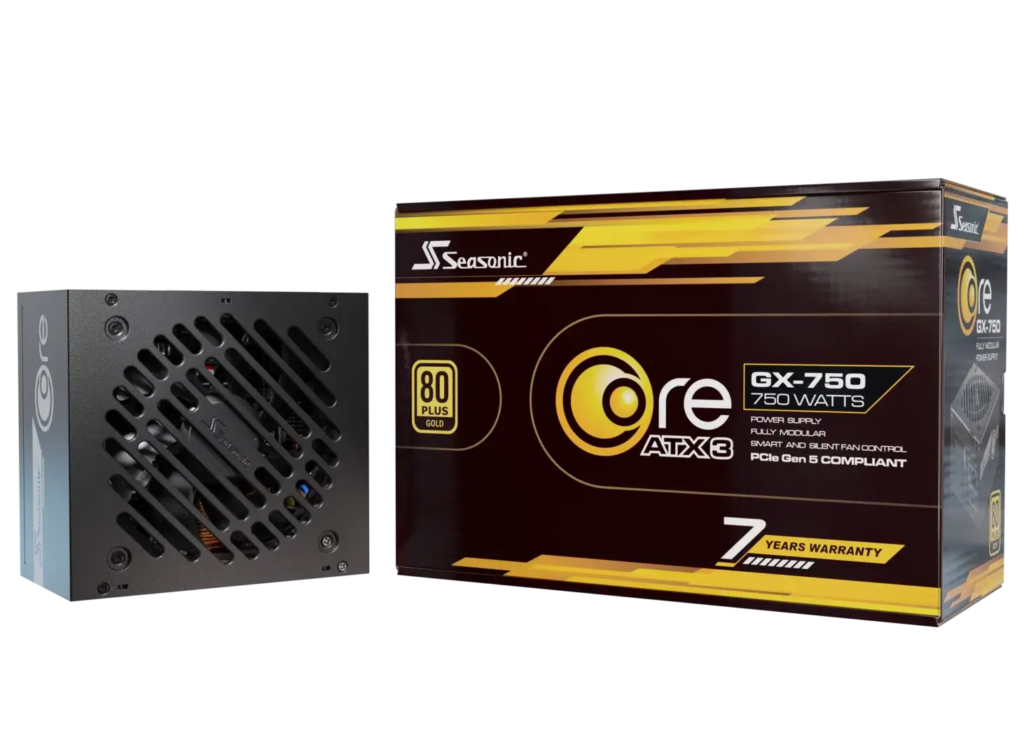 Seasonic CORE GX ATX 3.1 750 W 80 PLUS Gold efficiency-Platinum Cybenetics Efficiency