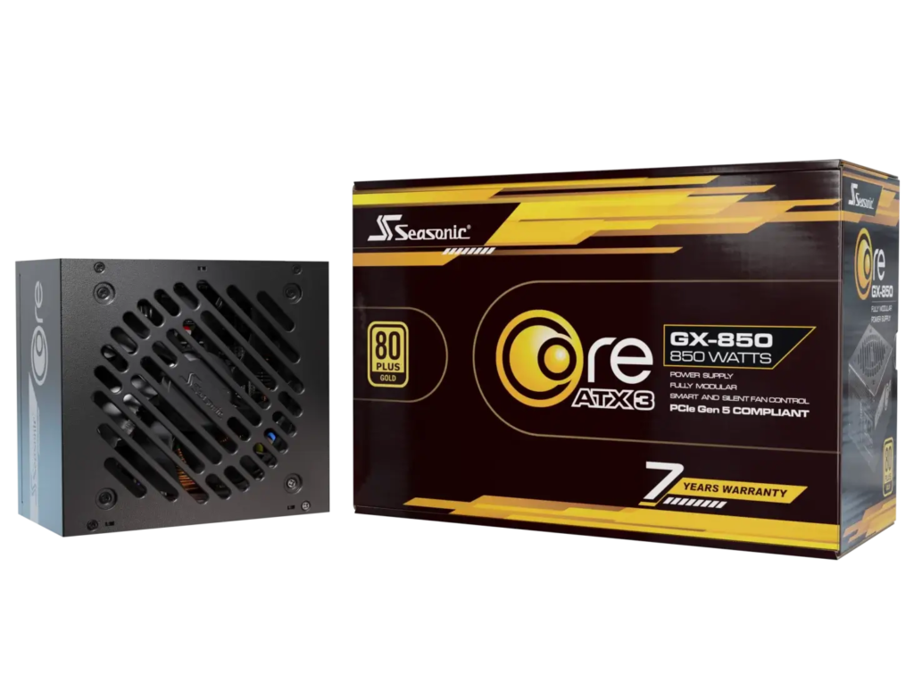 Seasonic CORE GX ATX 3.1 850 W 80 PLUS Gold efficiency-Platinum Cybenetics Efficiency