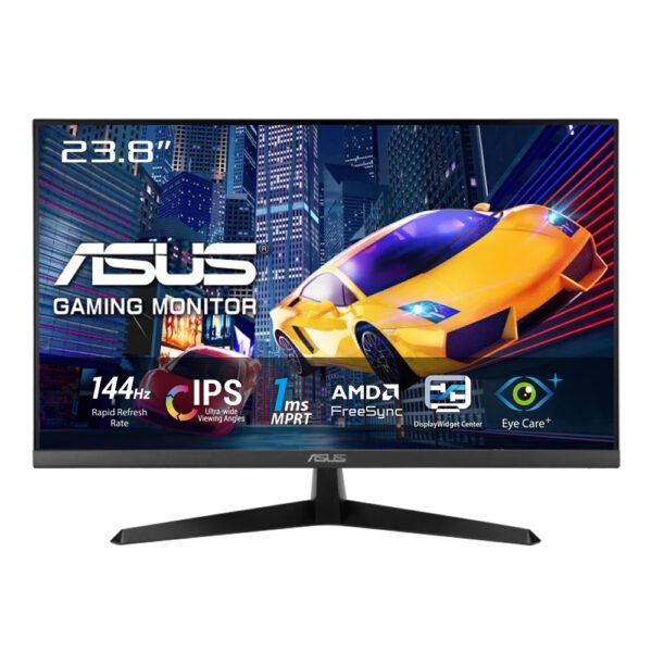 ASUS VY249HG2 Eye Care Gaming Monitor – 23.8 inch FHD (1920 x 1080), IPS, 144Hz, SmoothMotion, 1ms (MPRT), AMD FreeSync