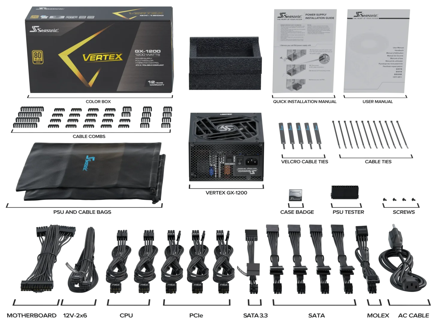 Seasonic VERTEX GX ATX 3.1 1200 W - Image 2